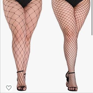 Set of 2 Fishnet Tights Plus Size Unworn